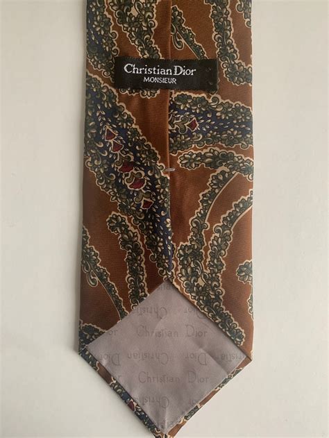 vintage christian dior tie|pre owned Dior for women.